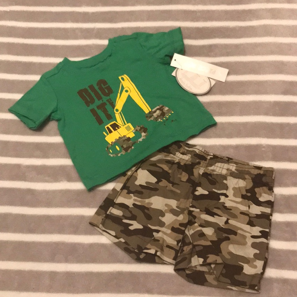 Infant boys t shirt and shorts